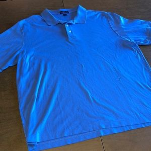 Lands' End | Shirts | Mens Lands End Xl Short Sleeve Blue Polo Shirt ...